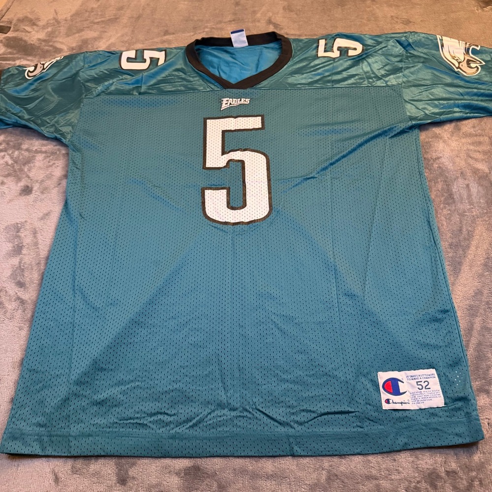 Philadelphia Eagles McNabb 5 Jersey Champion 52‎ Authentic Teal Men's XX Large